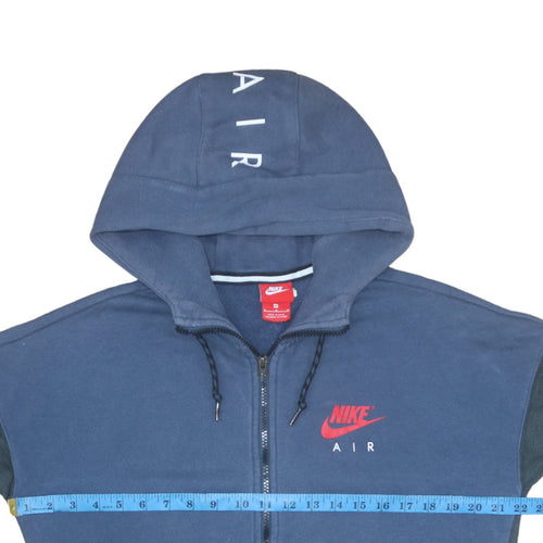 Nike Air Men's Blue Full Zip Hoodie Size M Fleece Sportswear