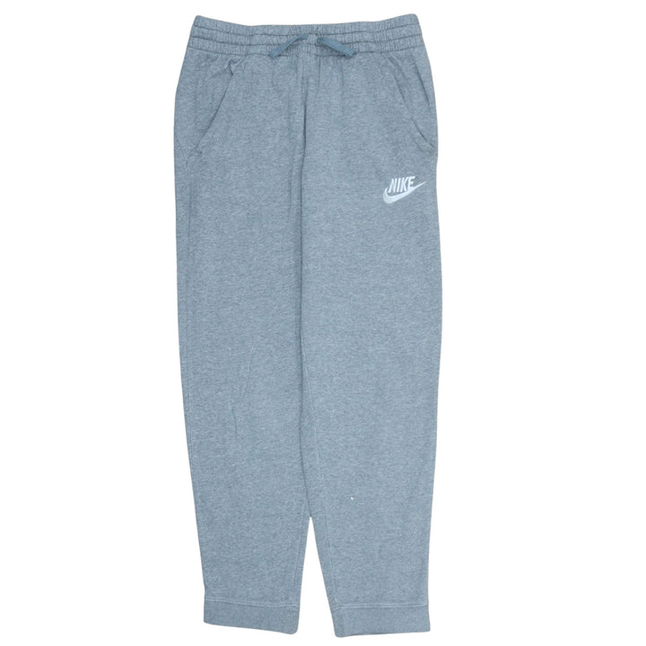 Nike Boys Grey Jogger Sweatpants L Size Elastic Waist Cotton Blend