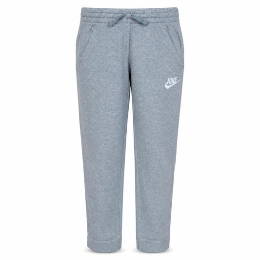 Nike Boys Grey Jogger Sweatpants L Size Elastic Waist Cotton Blend