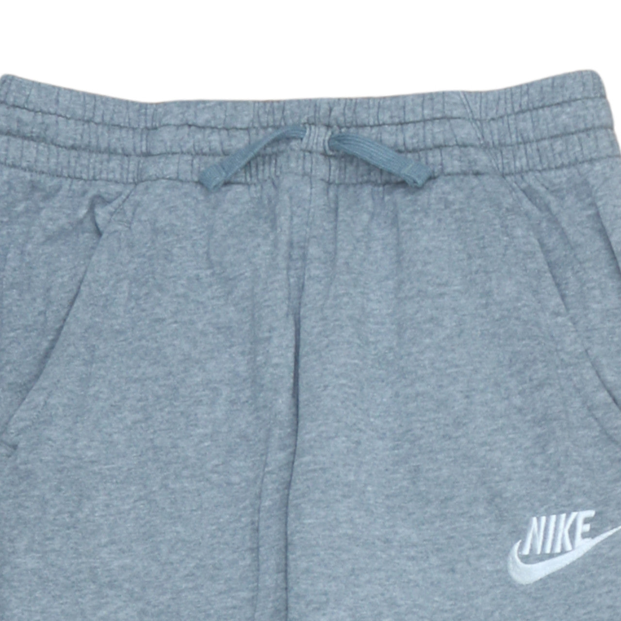Nike Boys Grey Jogger Sweatpants L Size Elastic Waist Cotton Blend