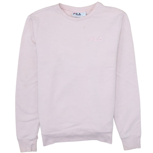 FILA Mens Pink Crew Neck Long Sleeve Pullover Sweatshirt Size S