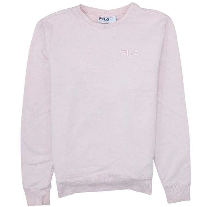 FILA Mens Pink Crew Neck Long Sleeve Pullover Sweatshirt Size S