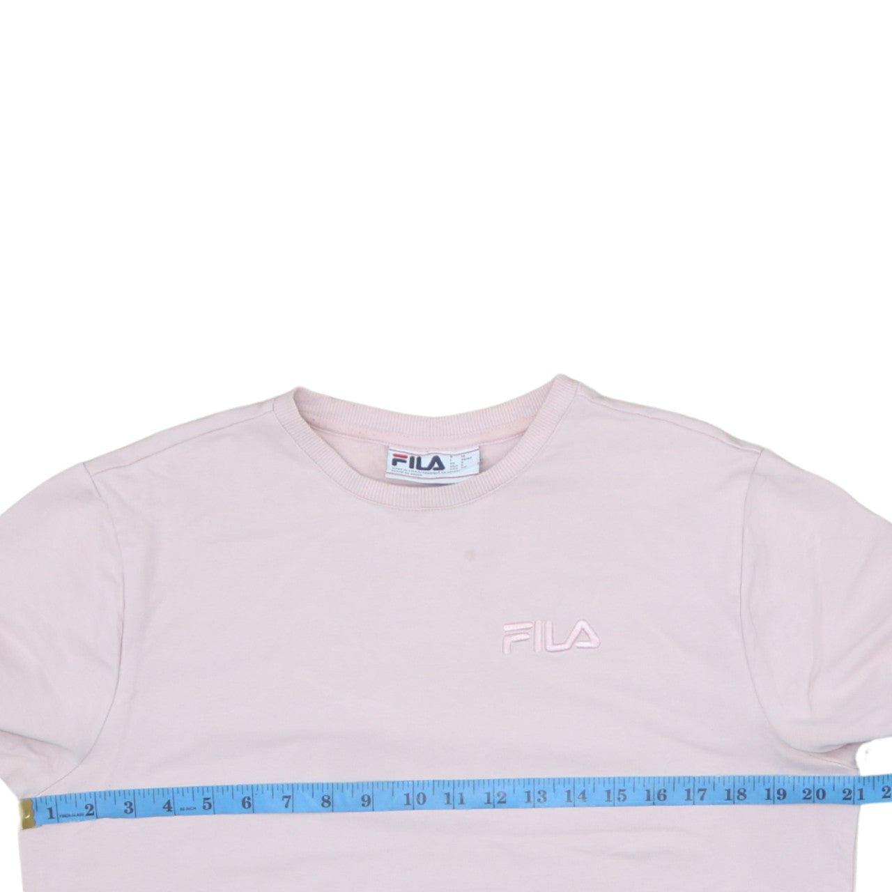 FILA Mens Pink Crew Neck Long Sleeve Pullover Sweatshirt Size S