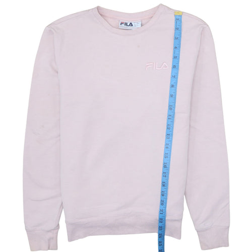 FILA Mens Pink Crew Neck Long Sleeve Pullover Sweatshirt Size S