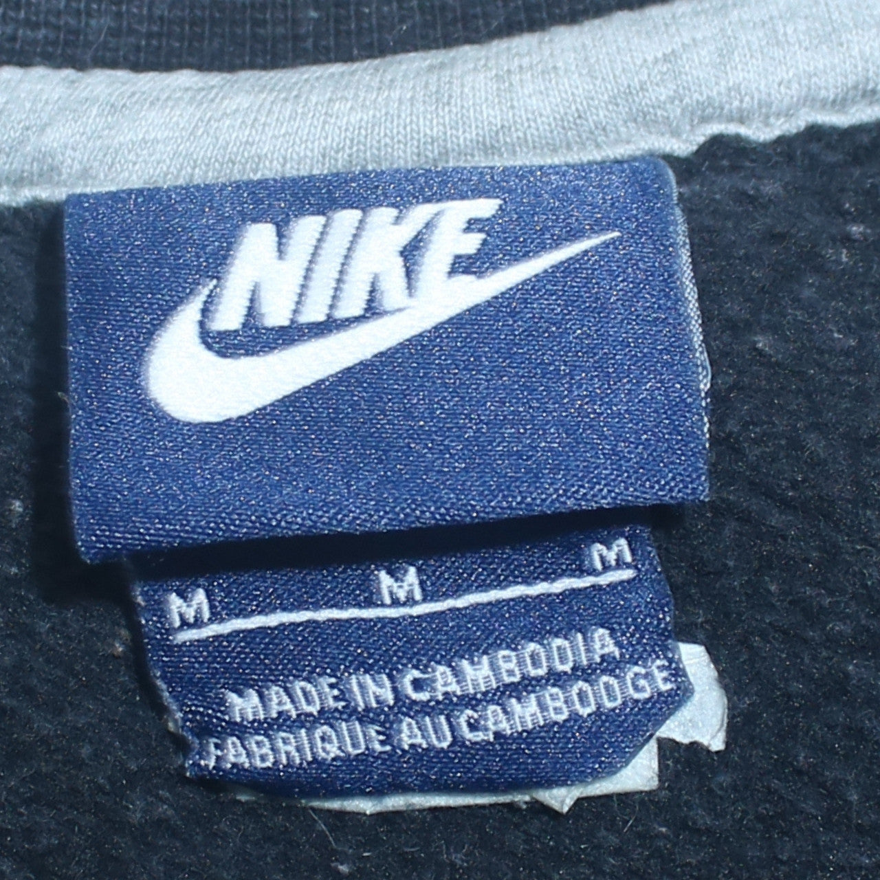 Nike Men's Black M Pullover Crew Neck Fleece Sweatshirt