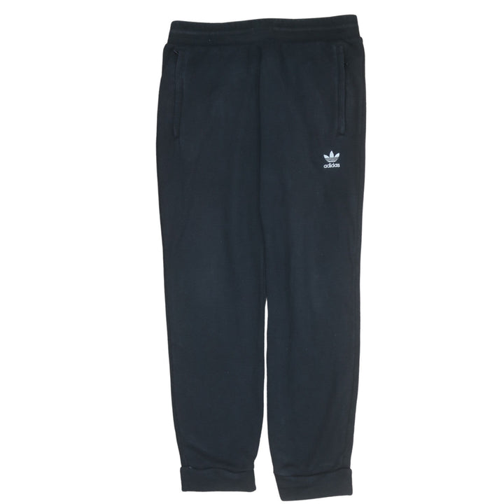 Adidas Men's Black Joggers L Regular Fit Fleece Tapered Sportswear