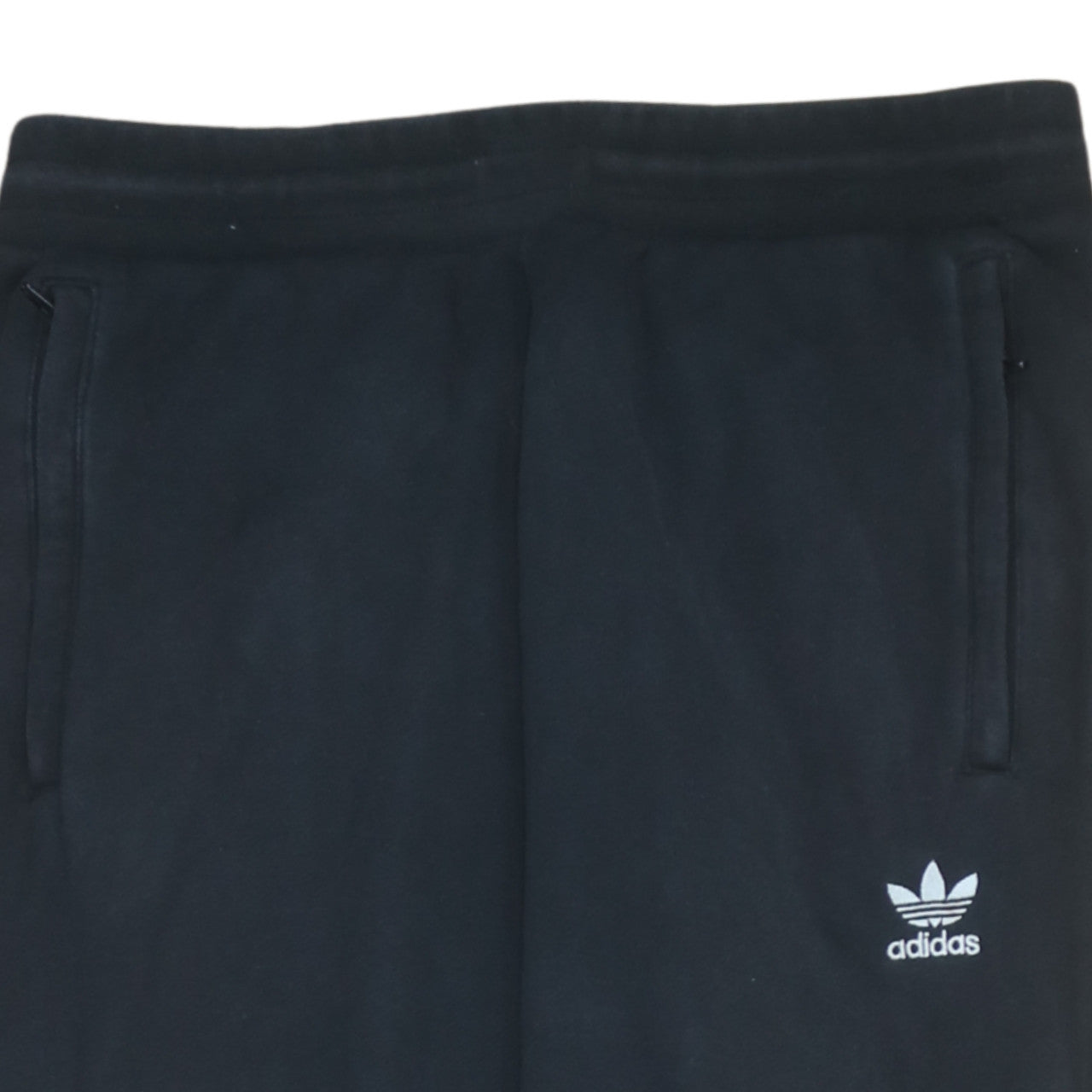 Adidas Men's Black Joggers L Regular Fit Fleece Tapered Sportswear
