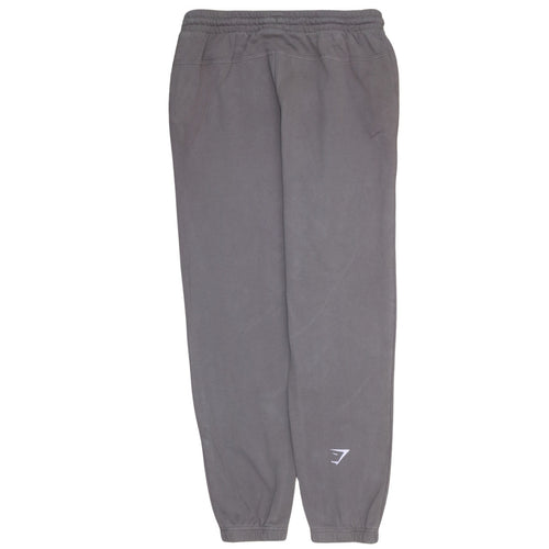Gymshark Men's Grey Cotton Joggers L Regular Fit