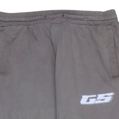 Gymshark Men's Grey Cotton Joggers L Regular Fit