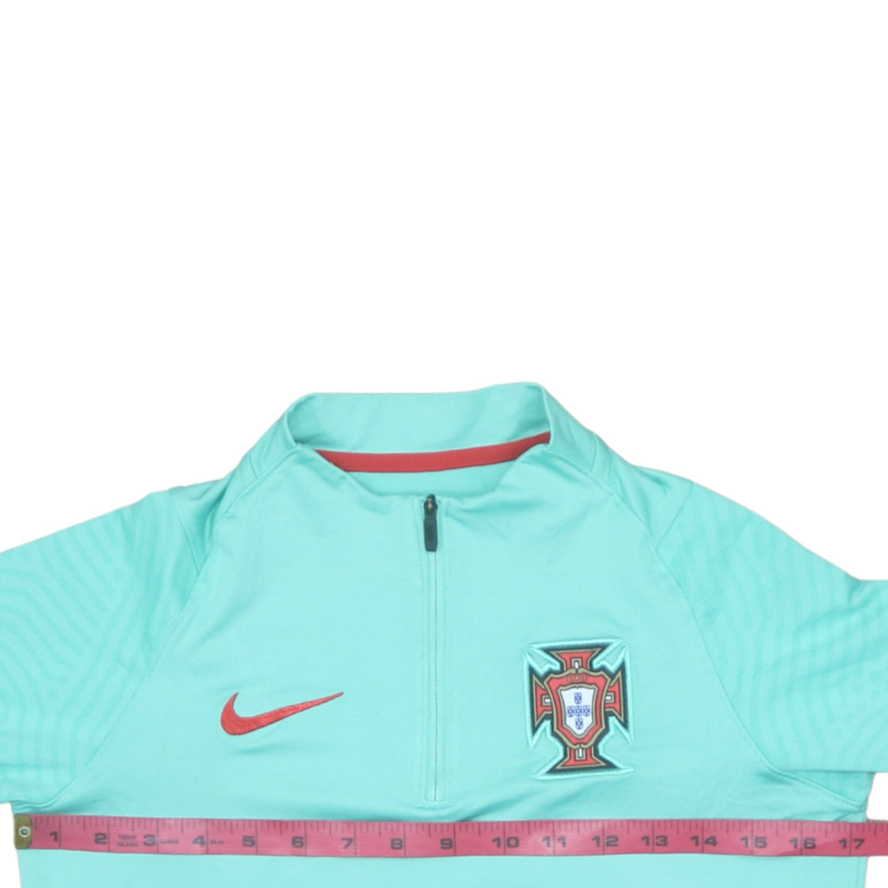 Nike Boys Green XL Portugal Dri-FIT 1/4 Zip Football Training Top
