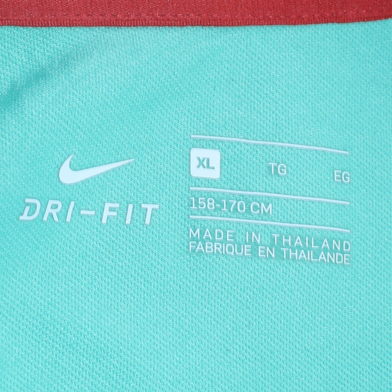 Nike Boys Green XL Portugal Dri-FIT 1/4 Zip Football Training Top