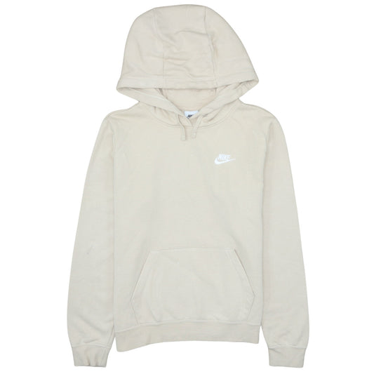 Nike Women’s Beige Pullover Hoodie Medium Cotton Blend Casual