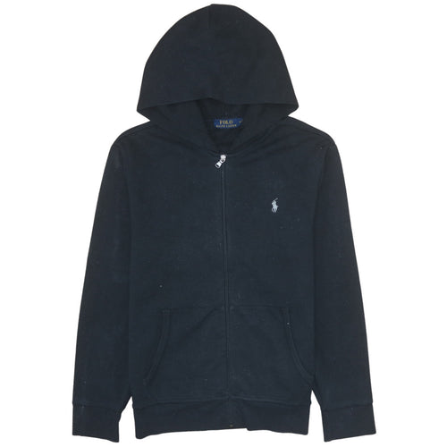 Ralph Lauren Men's Black Full Zip Hoodie M Cotton Blend