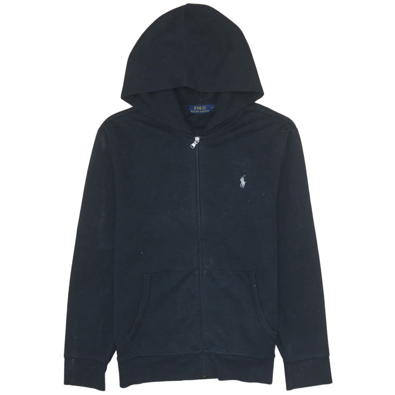 Ralph Lauren Men's Black Full Zip Hoodie M Cotton Blend