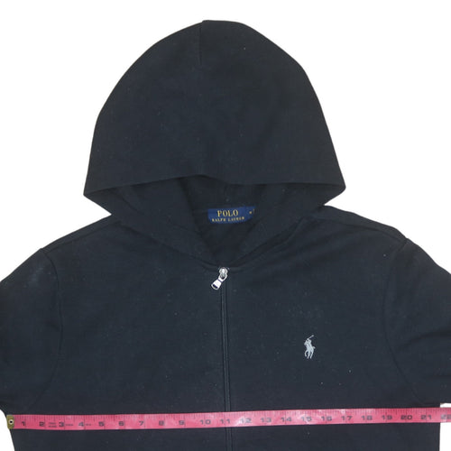 Ralph Lauren Men's Black Full Zip Hoodie M Cotton Blend