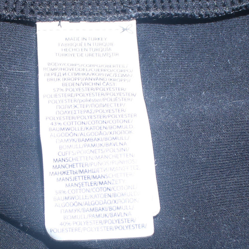 Ralph Lauren Men's Black Full Zip Hoodie M Cotton Blend