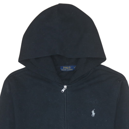 Ralph Lauren Men's Black Full Zip Hoodie M Cotton Blend