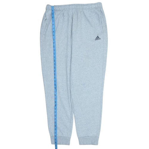 Adidas Mens Grey 2XL Sweatpants Joggers Elastic Waist Tapered Fit