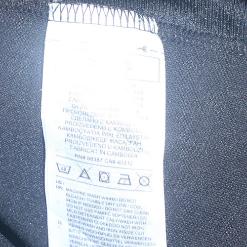 Adidas Men's Black XS Full Zip Hoodie with Logo Detail