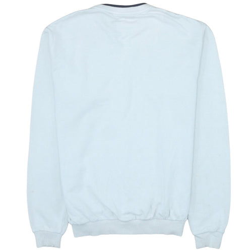 Fila Men's White Embroidered Logo Retro Cotton Sweatshirt Medium