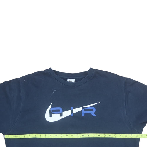 Nike Men’s Blue AIR Logo Pullover Fleece Sweatshirt L