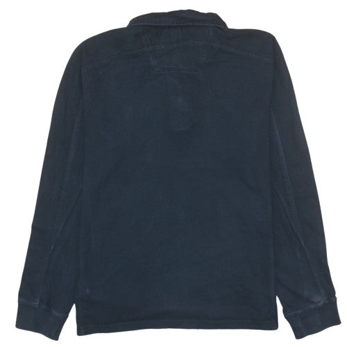 Timberland Men’s Black Long Sleeve Cotton Polo Shirt Size M