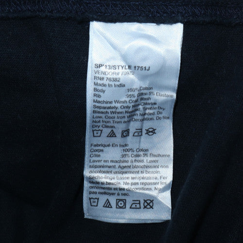 Timberland Men’s Black Long Sleeve Cotton Polo Shirt Size M