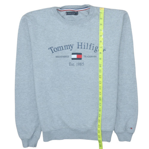 Tommy Hilfiger Men's Grey Medium Crew Neck Pullover Sweatshirt