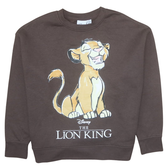 Disney Women Brown Lion King Sweatshirt Medium 12/14 Pullover