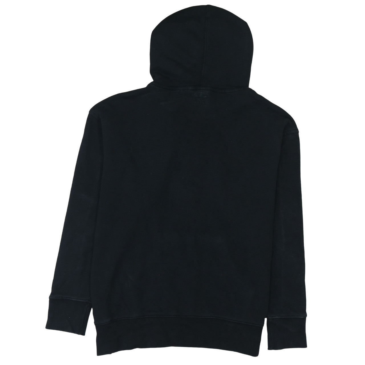 Adidas Women Black Small Pullover Hoodie 3-Stripes Logo Cotton Blend