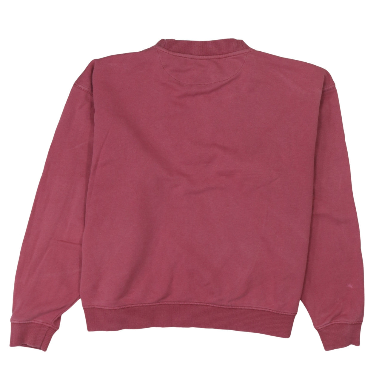 Wrangler Womens Pink Logo Crew Neck Sweatshirt Size M Cotton Casual