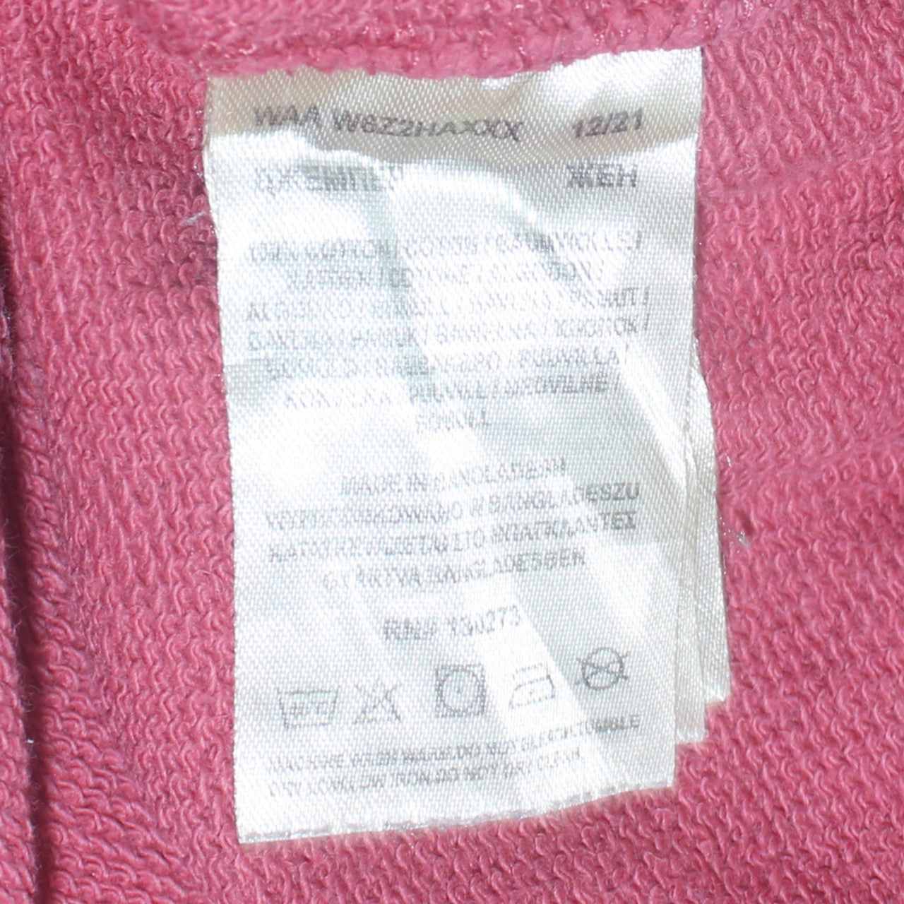 Wrangler Womens Pink Logo Crew Neck Sweatshirt Size M Cotton Casual