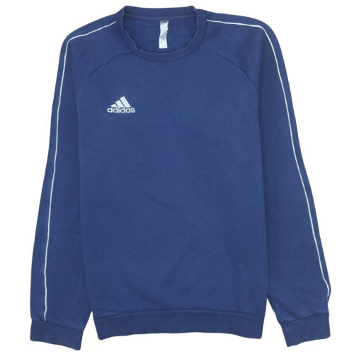 Adidas Men's Blue Crew Neck Pullover Sweatshirt Size S