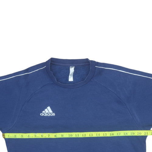 Adidas Men's Blue Crew Neck Pullover Sweatshirt Size S
