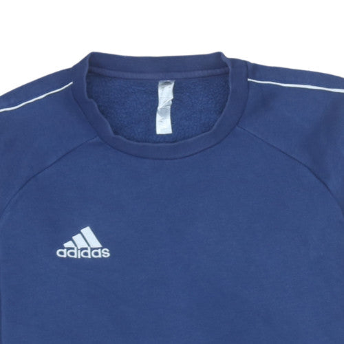 Adidas Men's Blue Crew Neck Pullover Sweatshirt Size S