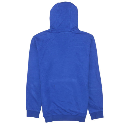 Adidas Boys Blue Pullover Hoodie 11-12 Years Cotton Blend Sportswear