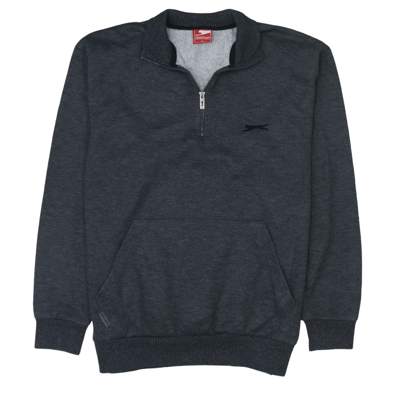 Slazenger Men’s Grey 1/4 Zip Pullover Sweatshirt L