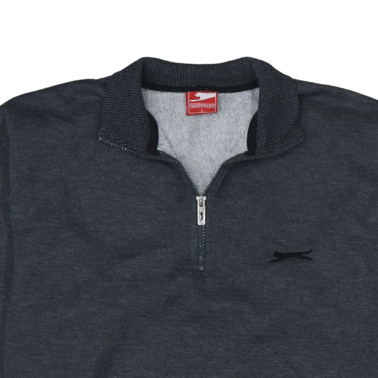 Slazenger Men’s Grey 1/4 Zip Pullover Sweatshirt L