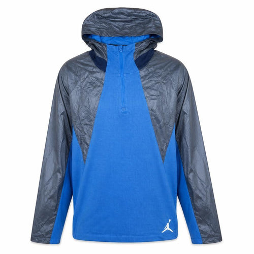 Jordan Men's Blue 1/4 Zip Athletic Dri-FIT Hoodie Size L