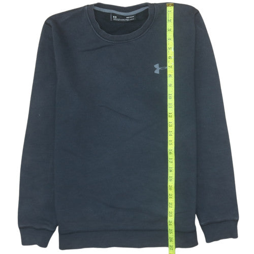 Under Armour Men's Black Medium Pullover Sweatshirt Crew Neck Fitted