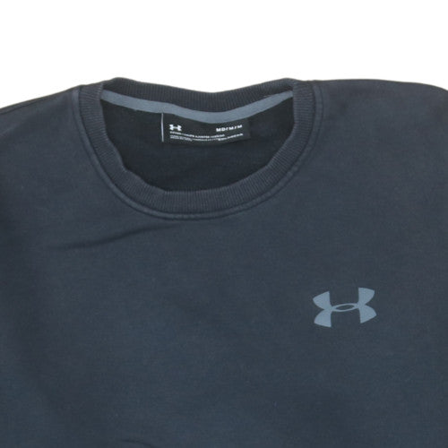 Under Armour Men's Black Medium Pullover Sweatshirt Crew Neck Fitted