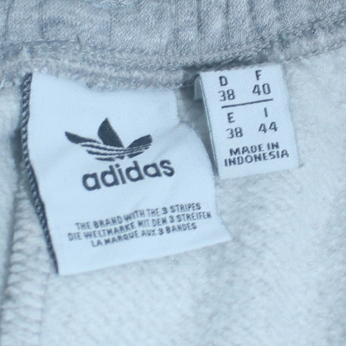 Adidas Womens Grey Sweatpants Size 12 Jogger Style Drawstring Waist