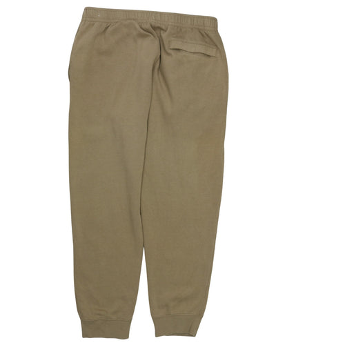 Nike Men’s Brown Fleece Sweatpants L Regular Fit Casual Tapered Trousers