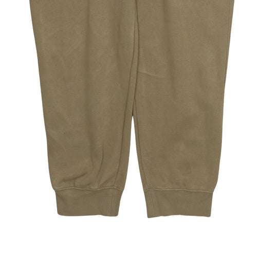 Nike Men’s Brown Fleece Sweatpants L Regular Fit Casual Tapered Trousers