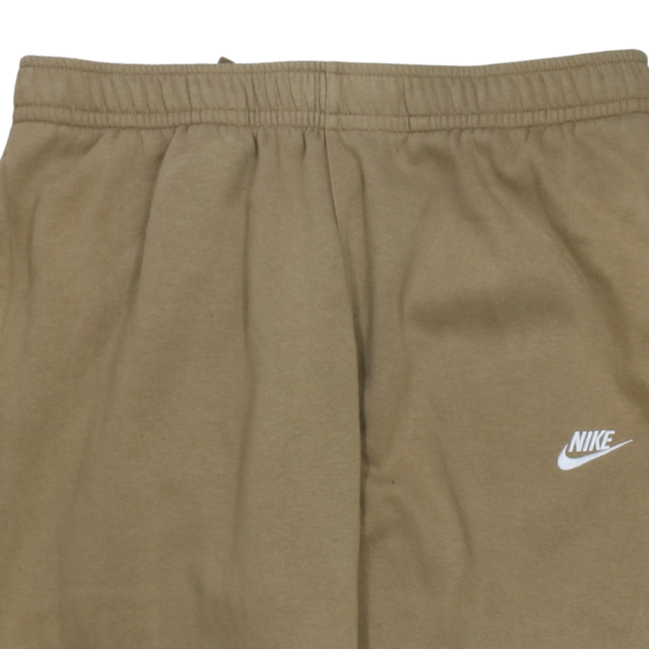 Nike Men’s Brown Fleece Sweatpants L Regular Fit Casual Tapered Trousers