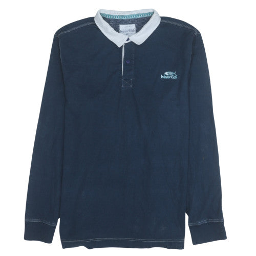 Weird Fish Men's Navy 3XL Long Sleeve Cotton Polo Shirt
