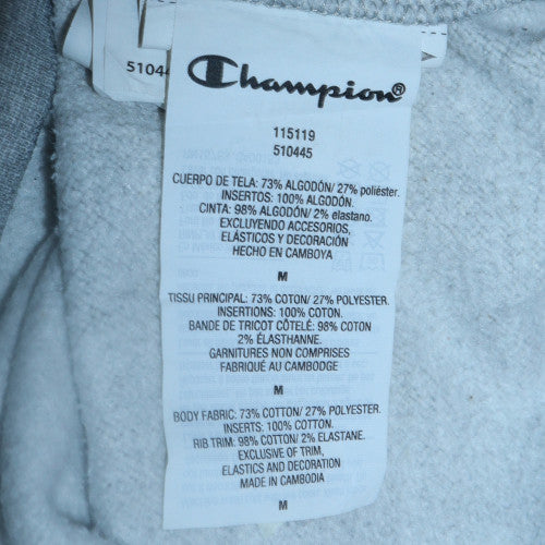 Champion Men's Grey Medium Pullover Sweatshirt Embroidered Logo