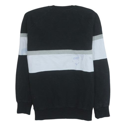 Puma Men's Black Crew Neck Logo Sweatshirt Size M