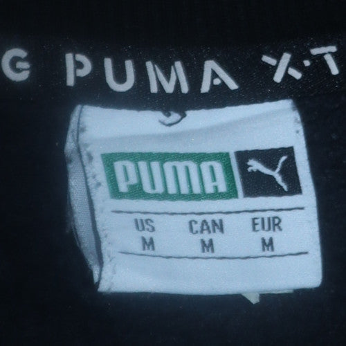 Puma Men's Black Crew Neck Logo Sweatshirt Size M
