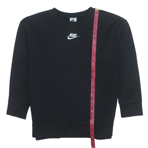 Nike Women Black Crew Neck Pullover Sweatshirt Size L